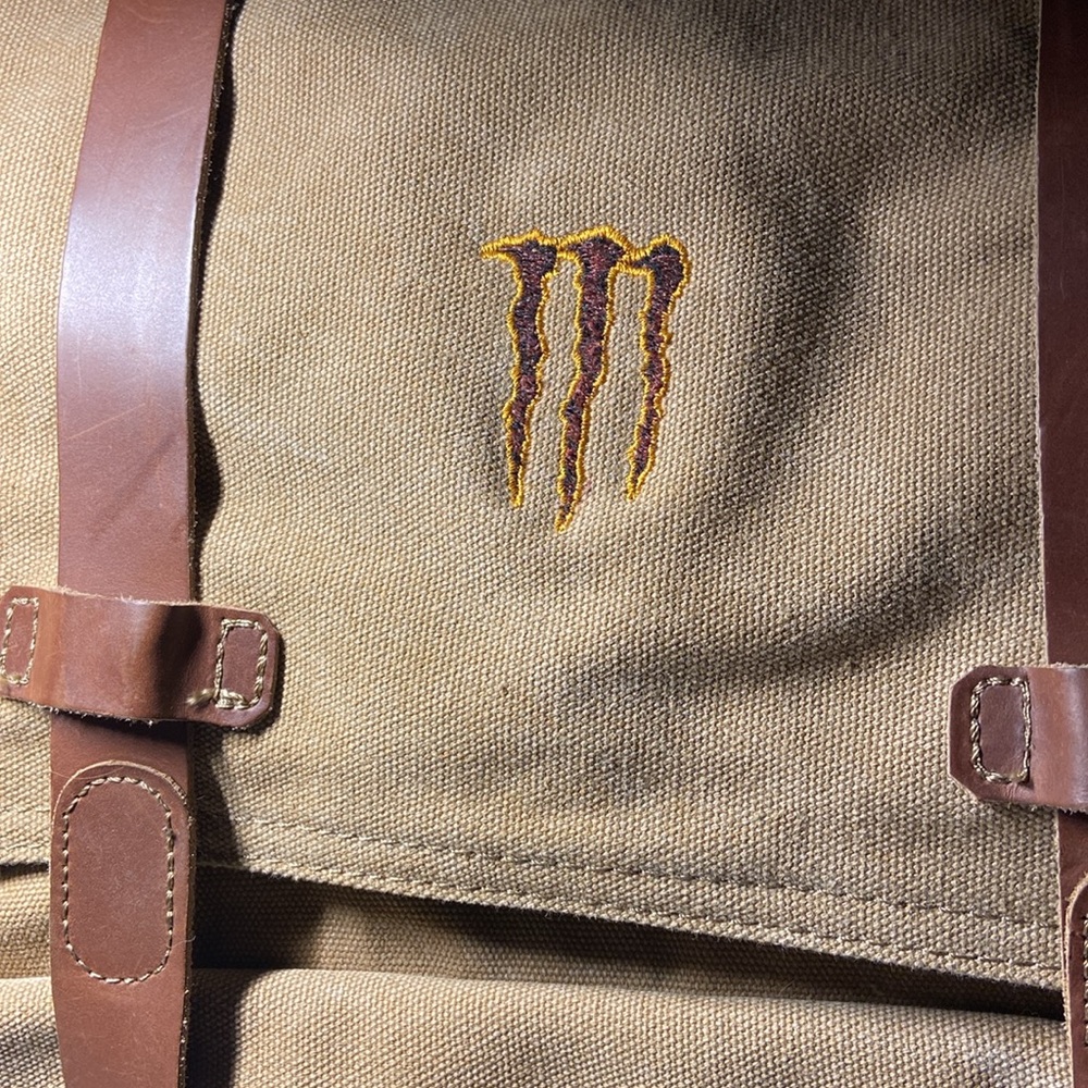 Limited Edition Monster “Java” Canvas and Leather backpack - Picture 7 of 8